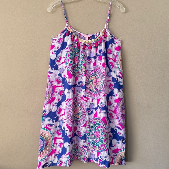 NWOT Lilly Pulitzer Play That Trunky Music Rooney 100% Silk Dress Size XS - Picture 4 of 12